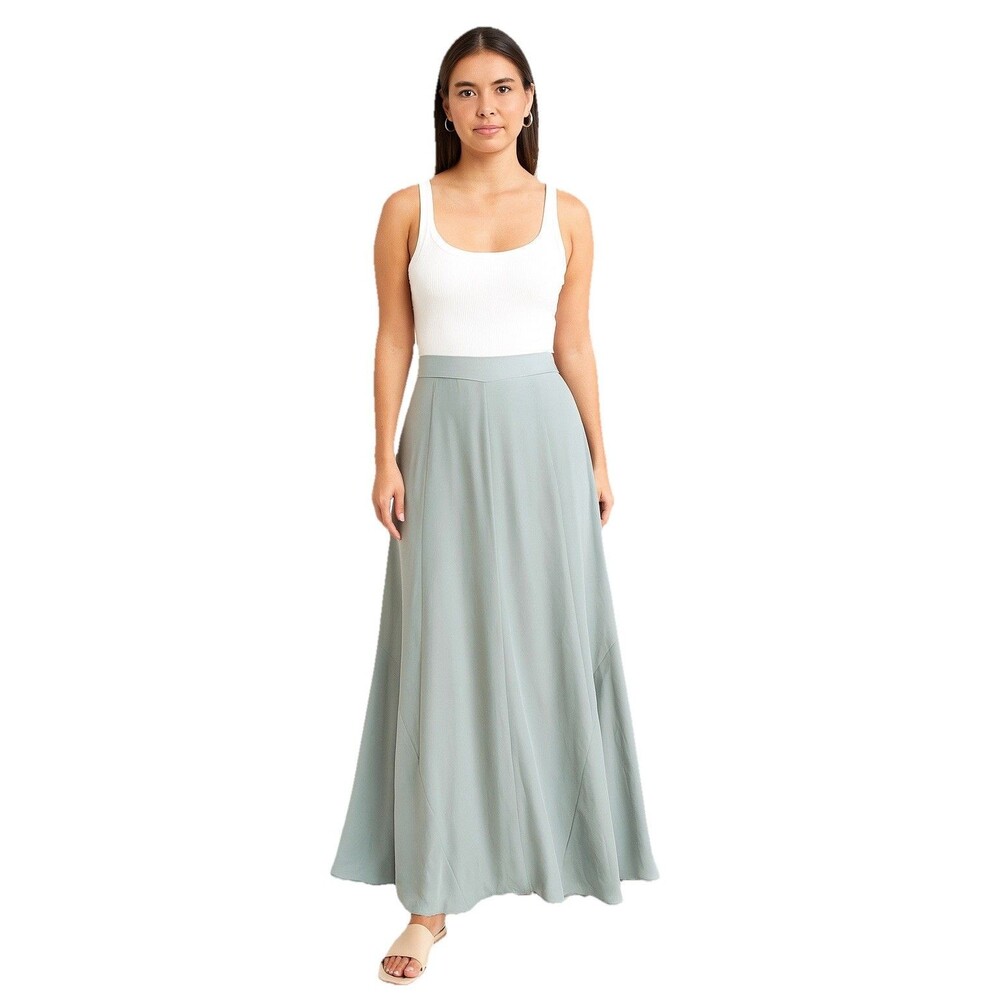 Show Me Your Mumu Princess Di Ball gown Maxi Skirt XS Green Flowy